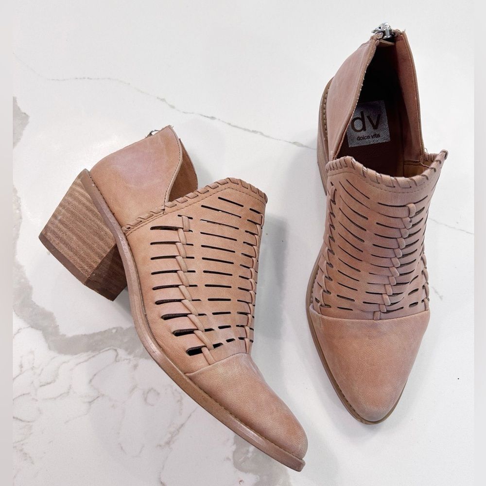 Dolce Vita Woven Ankle Booties